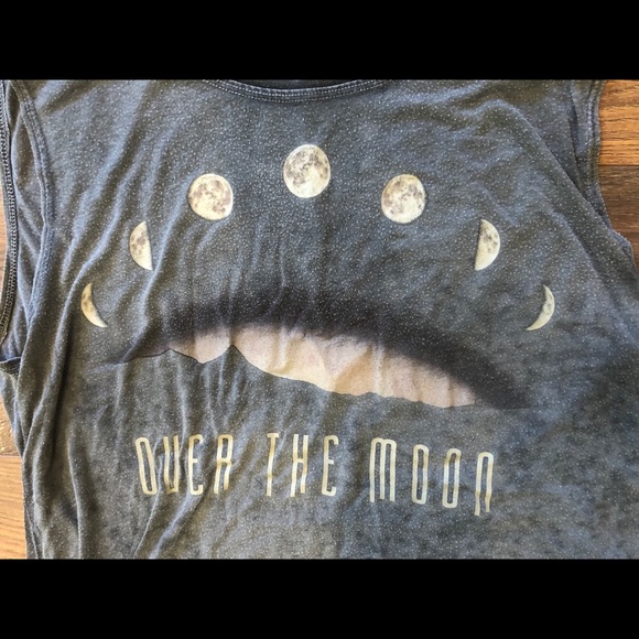 Chaser ladies moon phase tank distressed look S - Picture 2 of 3